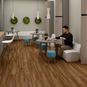 Pine Brown 200x1200mm Glossy Wood Look Porcelain Plank Floor Tiles 12mm Thickness Non-Slip Natural Timber Finish India Export - Product Image 4
