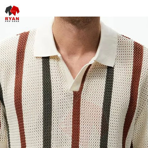Camisetas Polo de Diseño Personalizado Ryan Pro Gear para Hombre, Estilo Pullover con Panel de Logotipo Personalizado - Product Image 5