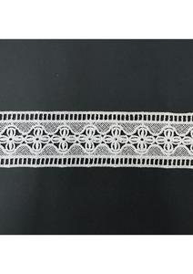 Bordure brodée florale en tissu GPO soluble dans l'eau de qualité supérieure pour vêtements, robes, textiles de maison et décoration - Product Image 2