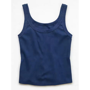 Wholesale Factory women's daily wear tank scoop tank rib knit tank <b>top</b> <b>Low</b> MOQ Fast Delivery - Product Image 6
