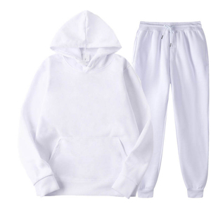Ensemble sweat à capuche et pantalon de survêtement en molleton de coton pour homme – Tenue décontractée streetwear assortie – Vêtements de mode en gros - Product Image 2