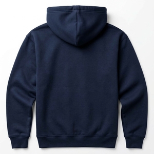 Custom Navy <b>Dog</b> Embroidery Pullover <b>Hoodie</b> Mens Casual Streetwear Hooded Sweatshirt Animal Graphic OEM ODM Wholesale Apparel Fit - Product Image 2