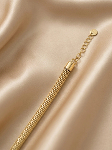Bracelet en chaîne maillée plaqué or pour femme, style classique, bijoux en alliage, cadeau - Product Image 4