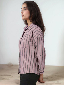 เสื้อเชิ้ตผู้หญิงไซส์ใหญ่ แขนยาว ปักลายดอกไม้ ดีไซน์ติดกระดุม ผ้าเนื้อนุ่ม ทรงยาว เหมาะสำหรับใส่ทำงานในฤดูใบไม้ร่วง ราคาสุดคุ้ม - Product Image 4