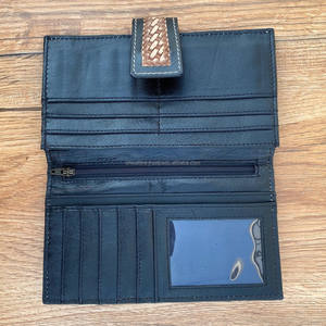 Recién llegado, cartera tallada a mano, funda de teléfono de piel de vaca Real, billetera elegante, carteras de diseñador de usos múltiples - Product Image 5