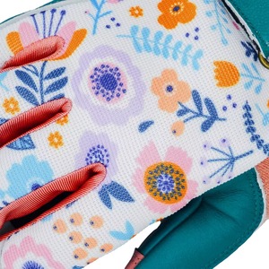 Gants de travail en cuir de mouton robustes à motif floral imprimé, avec grip flexible, pour le jardinage, vente en gros au Pakistan - Product Image 6