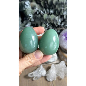Huevos de Aventurina verde, piedras naturales a granel, artesanía de cristal, rocas de Reiki, Gema de Jade, huevos de Gema Feng Shui - Product Image 2