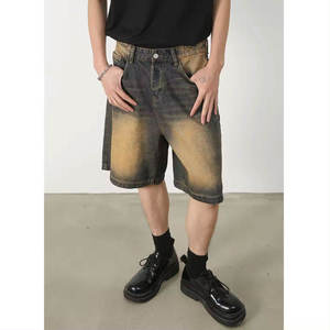 Nouveaux shorts en jean pour hommes, best-sellers, respirants, luxueux, décontractés, unis, personnalisés, pour l'été et le sport - Product Image 2
