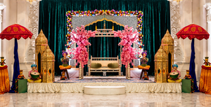 Vibrant Garba Night <b>Decor</b> Maharaja Golden Swing Premium <b>Elephant</b> Carved Wedding Stage Jhula Traditional Indian Wedding Swings - Product Image 6