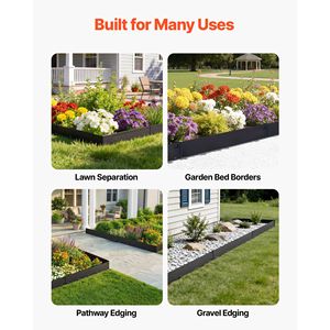 Set da 6 Bordi per Giardino in Acciaio Zincato 40 x 8,15 Pollici, Resistenti e Facili da Installare - Product Image 6