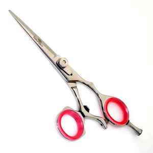 Ciseaux de coiffure professionnels KOUNAIN faits à la main en acier inoxydable, lames à pointe arrondie durables, anneau mobile réglable pour cheveux - Product Image 1