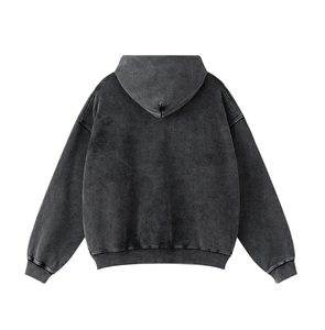 Sweat à capuche en coton pour homme, personnalisé, vente en gros, fabricant OEM, fournisseur, tissu double tricot respirant, écologique, avec poche, marque privée - Product Image 2