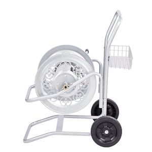 Carrello Avvolgitubo in Ferro da 3/4 di Pollice, Avvolgitubo da Giardino Portatile Regolabile da 200 Piedi (50m) per Irrigazione, con Tubo Flessibile per Acqua - Product Image 3