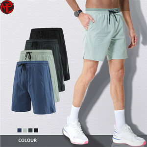 Shorts de course pour hommes avec logo personnalisé, respirants, à séchage rapide, pour la musculation, la gym, la course à pied, entraînement sportif, taille élastique - Product Image 6