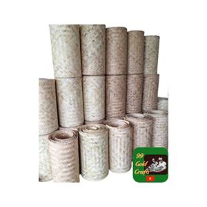 VIETNAM FACTORY Wholesale 1/2 Natural Cane Peel Rattan Bamboo <b>Webbing</b> Weaving Rattan Sheet Roll for Raw Material - Product Image 1