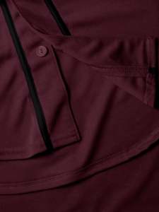Maillot de baseball personnalisé pour hommes, fabriqué en gros, couleur personnalisée, imprimé par sublimation, respirant, anti-humidité, col en V, pour adultes et équipes - Product Image 6