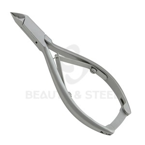 Heavy Duty Stainless Steel Cuticle Cutter Double Spring <b>Locking</b> Handle Smooth Action Hand Tool For Beauty Technicians - Product Image 3