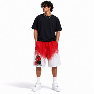 Shorts décontractés pour hommes, design personnalisé, effet délavé, taille adulte, coupe confortable, motif uni, best-sellers - Product Image 5
