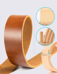 New Arrival Leather Belt for Men Full Grain Real Solid Leather Luxury Men <b>Office</b> Wear Leather Belt in Low Price OEM Service - Product Image 4
