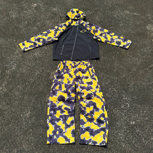Unisex Camouflage Tracksuit Set Full <b>Zip</b> <b>Hooded</b> Jacket And Pants Quick Dry Sporty Style Autumn Wear For Adults - Product Image 1