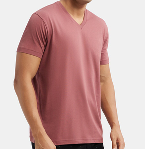 Camiseta Básica de Algodón Premium para Hombre, Corte Regular, Ligera, Manga Corta, Lisa, Informal, para Moda Urbana, OEM, ODM, Personalizada - Product Image 3