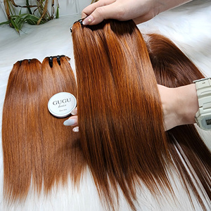 ผมต่อแบบเวอร์จิ้นแท้ 100% จากเวียดนาม แบบตรงธรรมชาติ  แบบ Double Weft  พร้อมผมปิดหน้าผาก สีธรรมชาติ สำหรับผู้หญิงผิวสี  ขายส่ง - Product Image 1