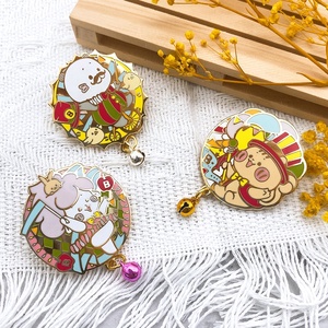 Fabricante de logotipo personalizado, insignia de Animal de Anime lindo, pines de solapa de esmalte duro suave de Metal personalizado, Marktex - Product Image 2