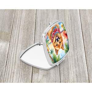 Finlandais Spitz Luau Compact Pliant De Poche Miroir De Maquillage Portable Voyage Miroir Décoratif Cadeau pour Femmes Filles Taille De Poche - Product Image 2
