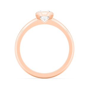 Bague en diamant de laboratoire taille coussin exquise 1,00 CTW en or rose 10K pour cadeaux romantiques de mariage et de fiançailles - Product Image 2