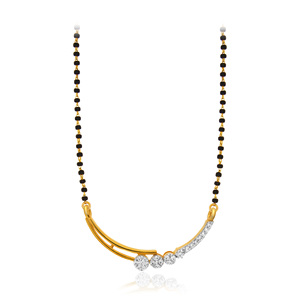 Elegant Women's Classic Rose Gold Plated 18K Yellow Gold Black Beaded <b>Long</b> <b>Necklace</b> Floral Drop Pendant IGI Certified Diamonds - Product Image 1