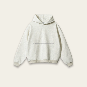 Sweat à capuche unisexe en coton, streetwear d'hiver avec col en crochet double couche, motif uni, design doublé, taille XL, approvisionnement ODM - Product Image 2