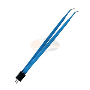 Pinces chirurgicales bipolaires électriques en acier inoxydable Gerald courbées, pour plastique et reconstruction, pointe de 1,0 mm, 1,5 mm, 17,8 cm - Product Image 4