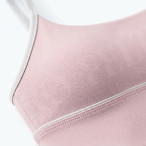 High Quality Breathable Padded Customized Sports <b>Bra</b> Fitness Running <b>Stretch</b> Comfortable Light Support Gym Custom Color <b>Bra</b> - Product Image 4