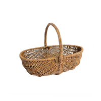Paniers de rangement élégants en osier de haute qualité avec poignées, écologiques et multifonctionnels pour la cuisine, différentes tailles, en promotion