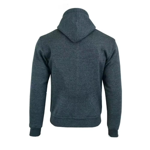 เสื้อฮู้ดผู้ชายผ้าฝ้ายฟลีซ 100% กันลม สไตล์ลำลอง สำหรับฤดูใบไม้ร่วง ดีไซน์กระเป๋าซิปด้านหน้า น้ำหนัก 220 กรัม - Product Image 2