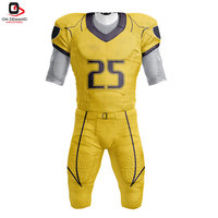 Nuevo Uniforme de Fútbol Americano Elegante y Transpirable, Diseño 100% Poliéster, Colores Personalizados, Logotipo, Calidad Premium, Identidad de Equipo