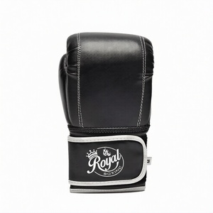 Guantes de Boxeo de Cuero Genuino al por Mayor, Guantes de Boxeo de Entrenamiento con Logotipo Personalizado, Guantes de Boxeo de Entrenamiento de Muay Thai y Kick Boxing - Product Image 1