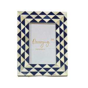 Cadre photo rectangulaire en mosaïque de coquillages fait main Decoryug, décoration moderne pour la maison, cadre photo rectangulaire en corne - Product Image 4