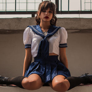 Conjunto de Cosplay de Marinera Escolar, Uniforme Japonés Negro, Disfraz de Cosplay de Sailor Moon Serena - Product Image 3