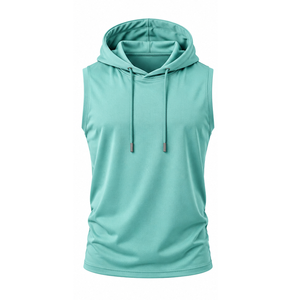 Premium Quality Cotton Men Sleeveless <b>Hoodie</b> Gym Training Fit Sports <b>Hoodie</b> OEM ODM Private Label Supplier Sleeveless <b>Hoodie</b> - Product Image 5