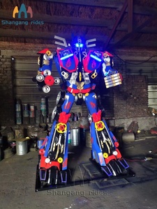 Estatua de Bumblebee Transformer <span class=keywords><strong>Gigante</strong></span> a Precio de Fábrica, Escultura de Robot de Metal Hecha a Mano - Product Image 3