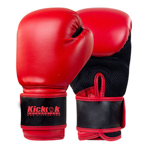 Guantes de Boxeo de Cuero Duraderos para Entrenamiento, Fitness y Ejercicio, Agarre Cómodo, Cierre de Gancho y Bucle, Unisex, para Uso en el Gimnasio - Product Image 1