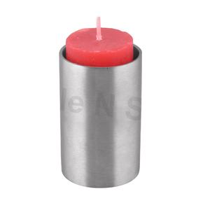 Bougeoir avec support en métal T-Light en acier inoxydable léger Décoration de la maison pour Noël Impression offset grand bougeoir - Product Image 1