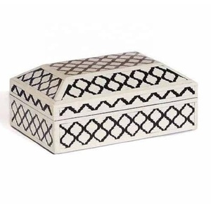 Nuevo Estuche Moderno Rectangular Sólido con Incrustaciones de Hueso para Joyas, Organizador de Joyas, Precio al por Mayor - Product Image 5