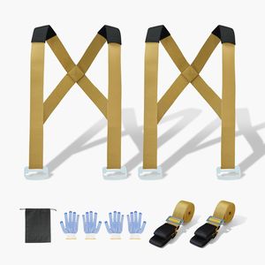 Sistema di Sollevamento e Spostamento per 2 Persone, Capacità 450 kg, 2 Cinghie di Fissaggio e 2 Imbracature Regolabili Portanti - Product Image 1