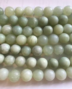 Cuentas Redondas de Jade Verde Natural, Piedras Suaves para Joyería, Cuentas Sueltas al por Mayor, Suministro a Granel - Product Image 3