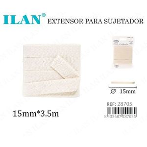 Estensore per Reggiseno 15mm X 3.5m Nastro in Cotone Beige - Product Image 3