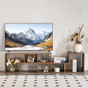 Mobile TV a 2 Pezzi Componibile, Supporto per Intrattenimento e Gaming con LED, Scaffale Libreria con Vano Aperto per Soggiorno 2 S - Product Image 6