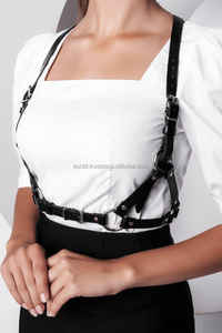 Leather Chest <b>Harness</b> <b>Belt</b> For Women Fashion Waist <b>Belt</b> Adjustable And Stylish For A Modern And Bold Look LWH-0088 - Product Image 3