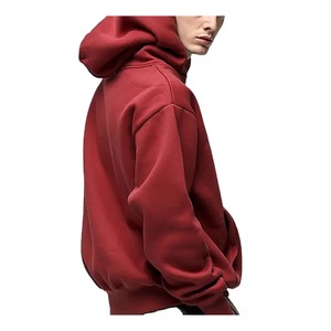 <b>Men's</b> Oversized Hooded <b>Sweatshirt</b> Solid Color Cotton Jersey Pocket Anti-shrink Casual Winter Digital Printing Streetwear - Product Image 2